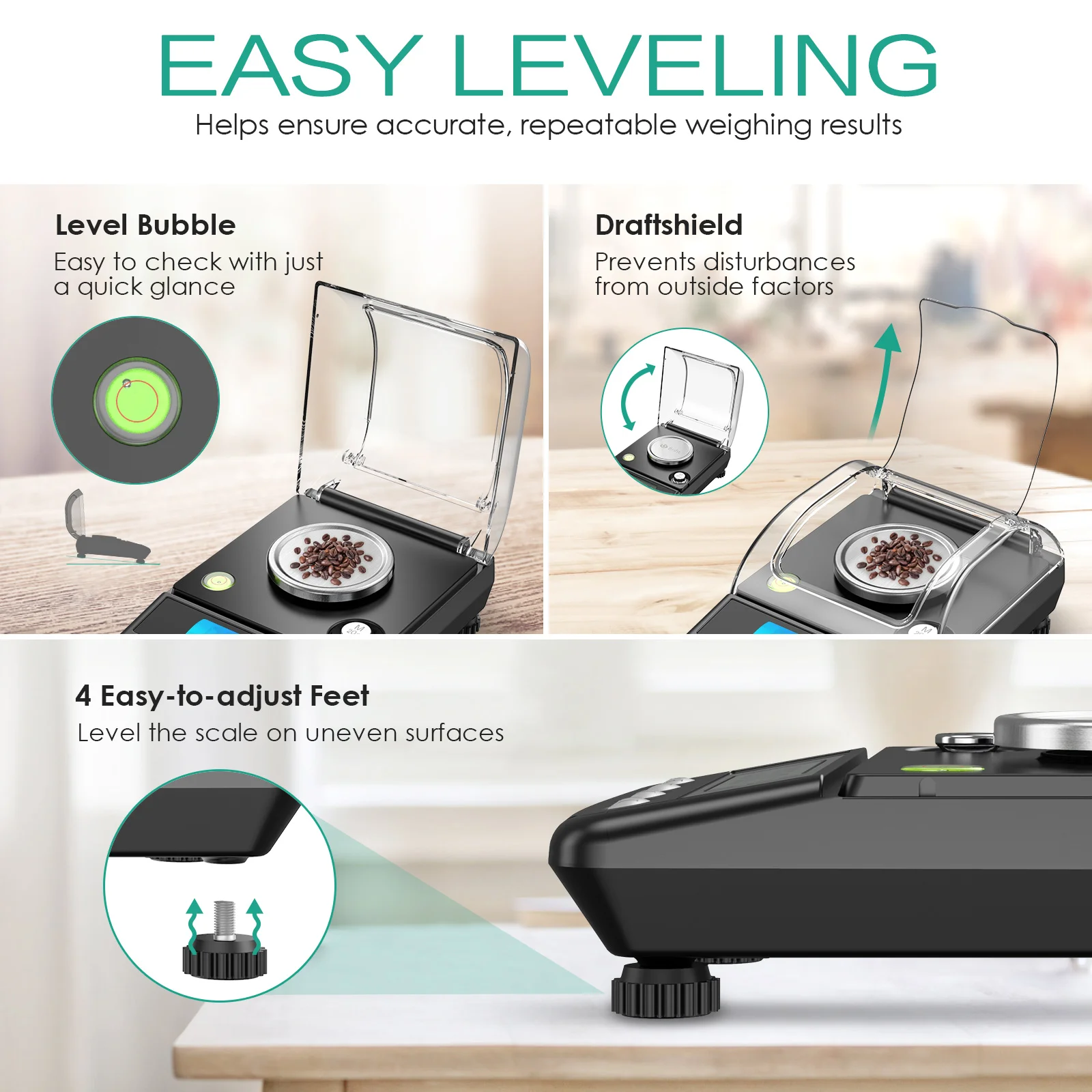 0.001g Precision Digital Jewelry Scale 20g USB Powered Electronic Weighing Scale LCD Mini Lab Balance 0.001g Electronic Scales