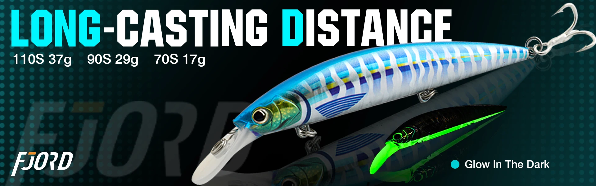 FJORD 110S 37g 90S 29g 70S 17g Heavy Sinking Minnow Fishing Lures Saltwater Freshwater Long Casting Sea Artificial Bait Jerkbait