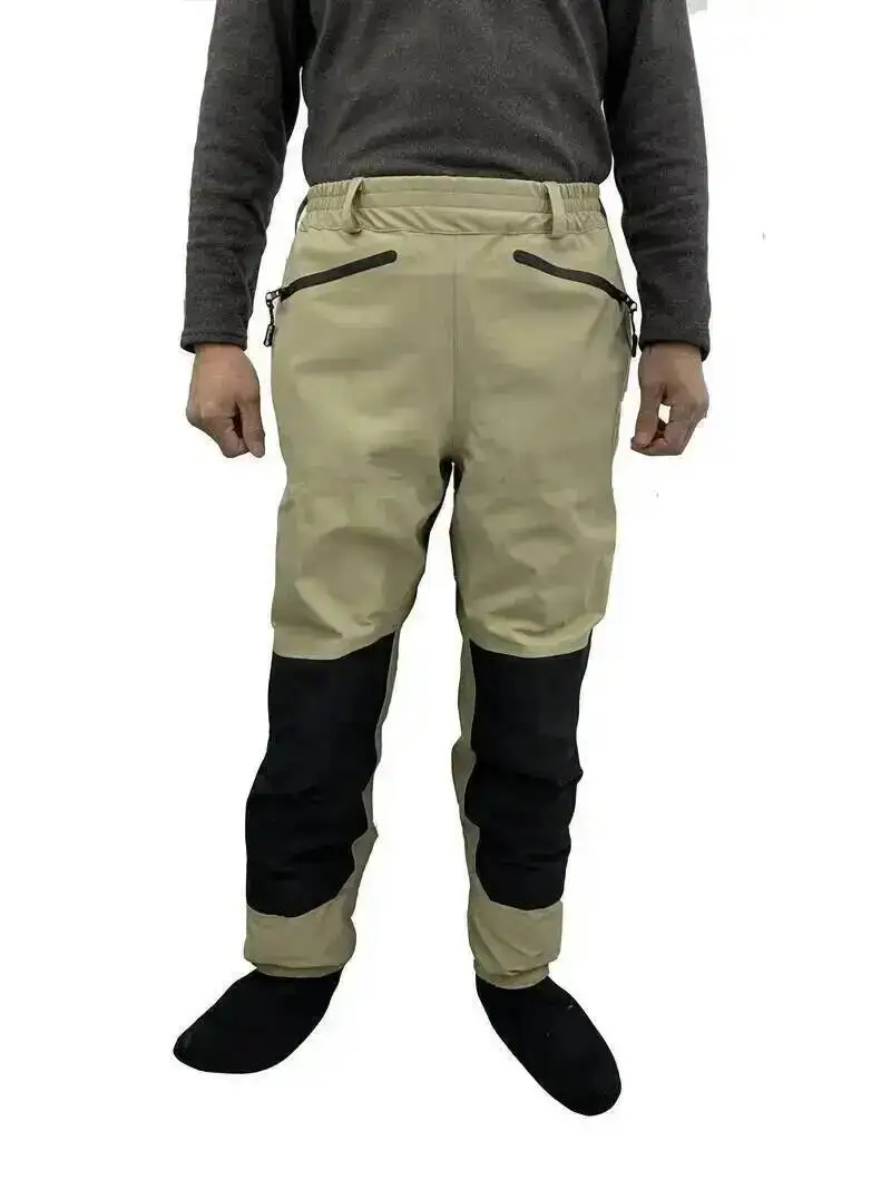 3 Layer Breathable Waterproof Fly Fishing Waist Waders Stockingfoot High Pant Wader Durable Duck Hunting Wading Pants