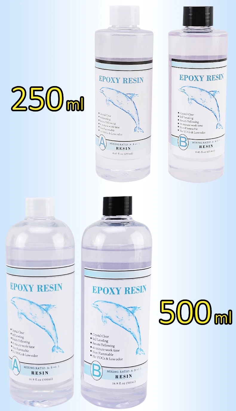 1:1 Clear Epoxy Resin Crystal Clear Art Resin Epoxy 2 Part Epoxy Casting Resin Kit with Measuring Cups, Stick, Silicone Gloves