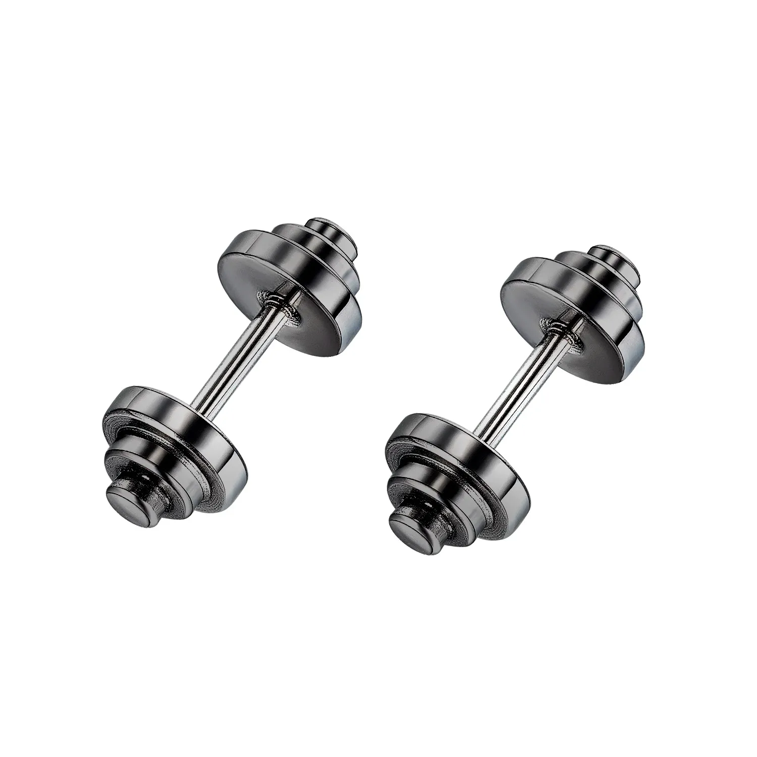 Small Black Punk Stud Earrings For Women Men Boy 2020 New Fashion Zircon Geometry Stainless Steel Jewelry Accessories Earrings