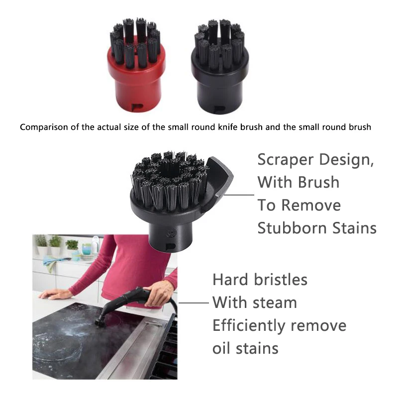 For Karcher Steam Vacuum Cleaner Machine SC1 SC2 SC3 SC4 SC5 SC7 CTK10 CTK20 Parts Brush Head Powerful Nozzle Accessories