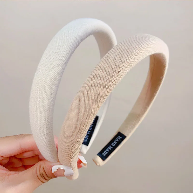 New Colorful Spong Linen Hairbands For Women Girls Fashion Hair Accessories Headband Hair Hoops Headwear Hair Decorate