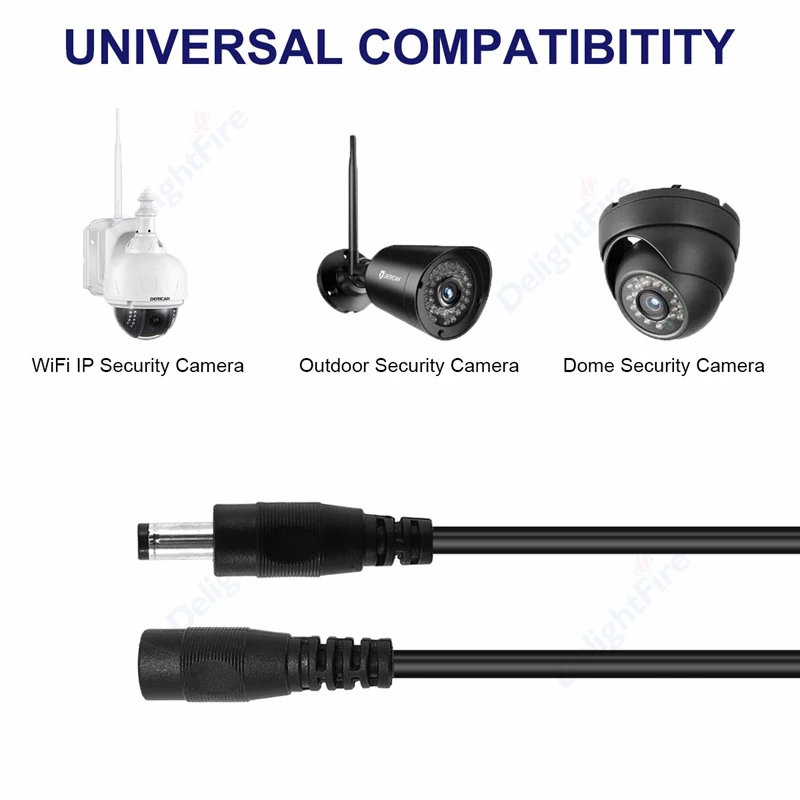 0.5-10m DC Power Cable 20 22AWG 5.5 2.1mm Male Female Plug DC Cable 12V Jack Extension Cord For CCTV Camera Connector Adapter
