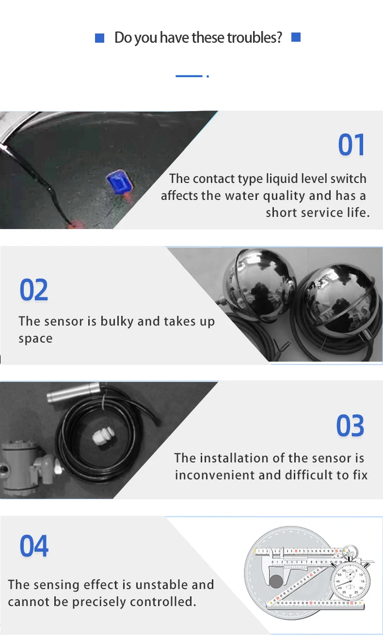 Water Level Detector Capacitor Liquid Level Sensor Switch Induction Non-contact Liquid Level Detection