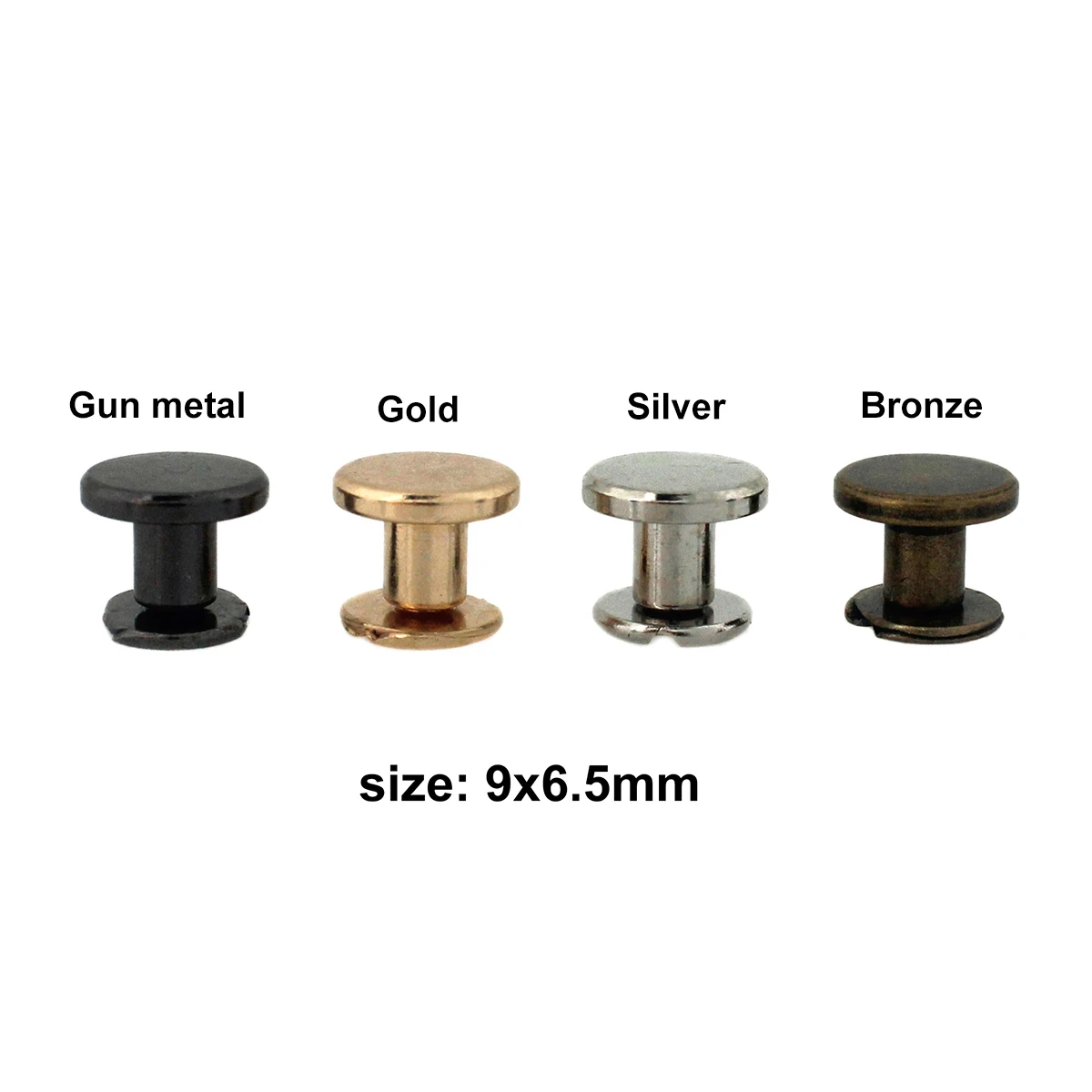 10pcs Metal Binding Chicago Screws Nails Studs Rivets for Photo Album Desk Calendar Menu Leather Craft Belt Wallet Fasteners