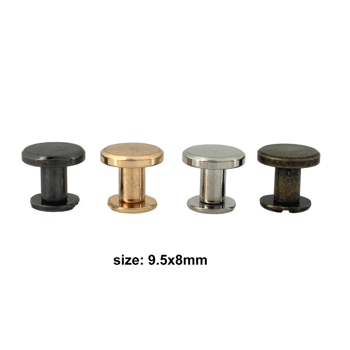 10pcs Metal Binding Chicago Screws Nails Studs Rivets for Photo Album Desk Calendar Menu Leather Craft Belt Wallet Fasteners