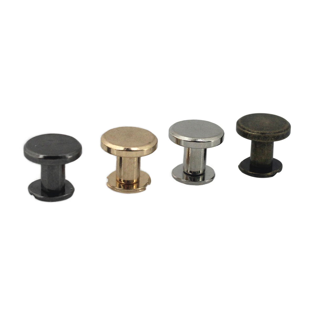 10pcs Metal Binding Chicago Screws Nails Studs Rivets for Photo Album Desk Calendar Menu Leather Craft Belt Wallet Fasteners