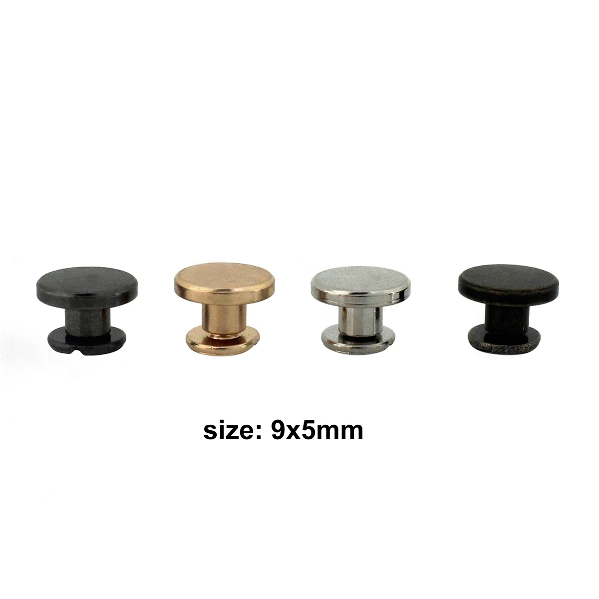 10pcs Metal Binding Chicago Screws Nails Studs Rivets for Photo Album Desk Calendar Menu Leather Craft Belt Wallet Fasteners