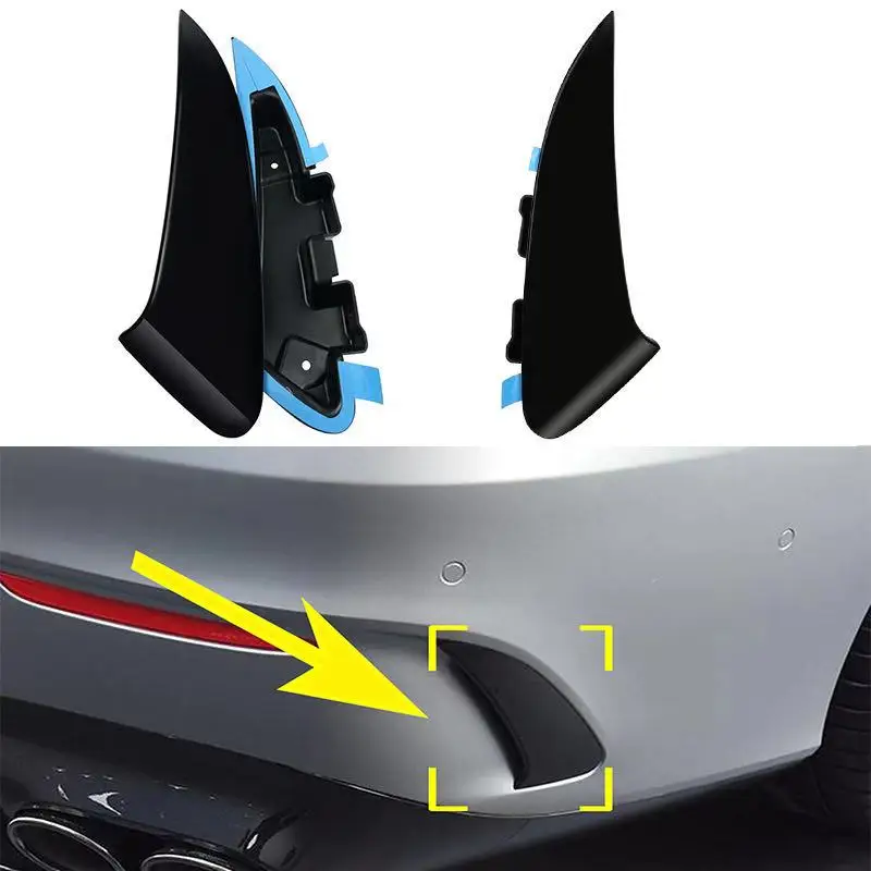C118 Rear Bumper Spoiler for Mercedes CLA Class W118 2019-2020 CLA250 CLA180 CLA200 ABS Trim 2 Pcs CLA45 Style