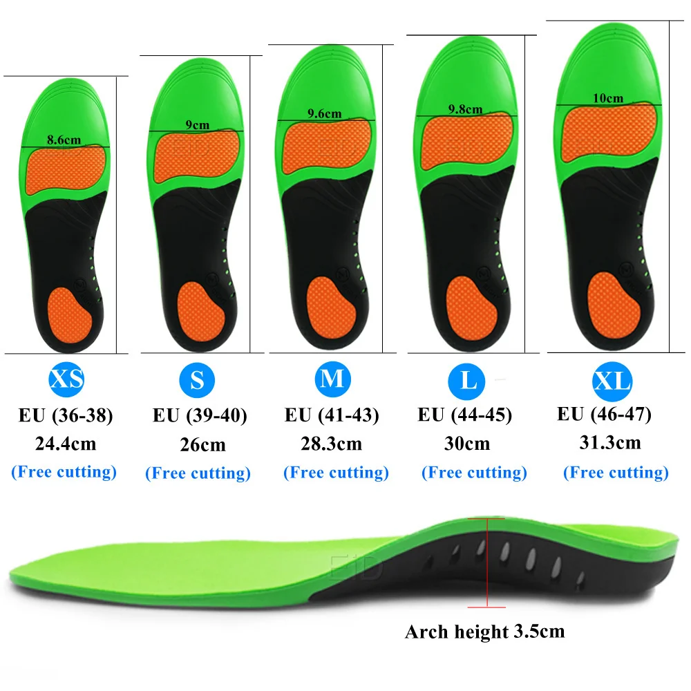 Best EVA Orthopedic Shoes Sole Insoles For feet Arch Foot Pad X/O Type Leg Correction Flat Foot Arch Support Sports Shoes Insert