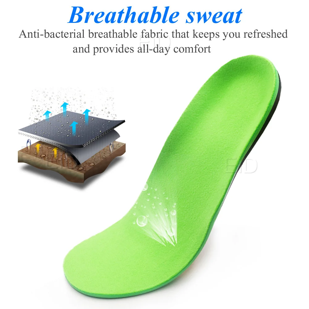 Best EVA Orthopedic Shoes Sole Insoles For feet Arch Foot Pad X/O Type Leg Correction Flat Foot Arch Support Sports Shoes Insert