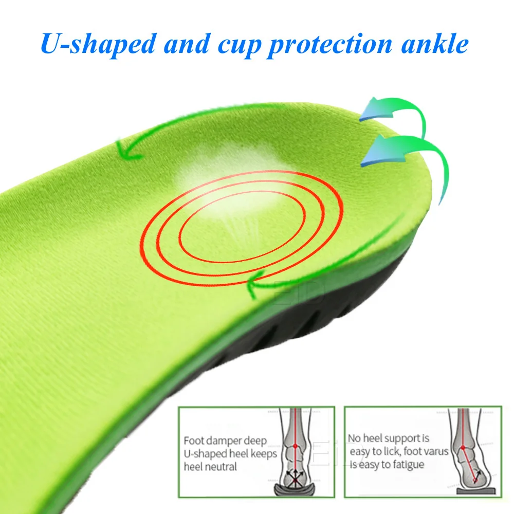Best EVA Orthopedic Shoes Sole Insoles For feet Arch Foot Pad X/O Type Leg Correction Flat Foot Arch Support Sports Shoes Insert