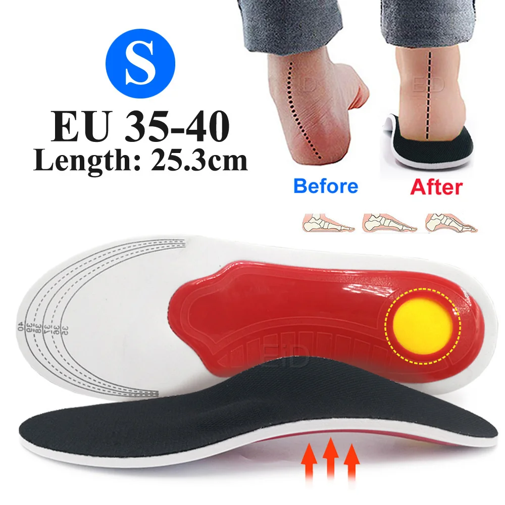 Best EVA Orthopedic Shoes Sole Insoles For feet Arch Foot Pad X/O Type Leg Correction Flat Foot Arch Support Sports Shoes Insert
