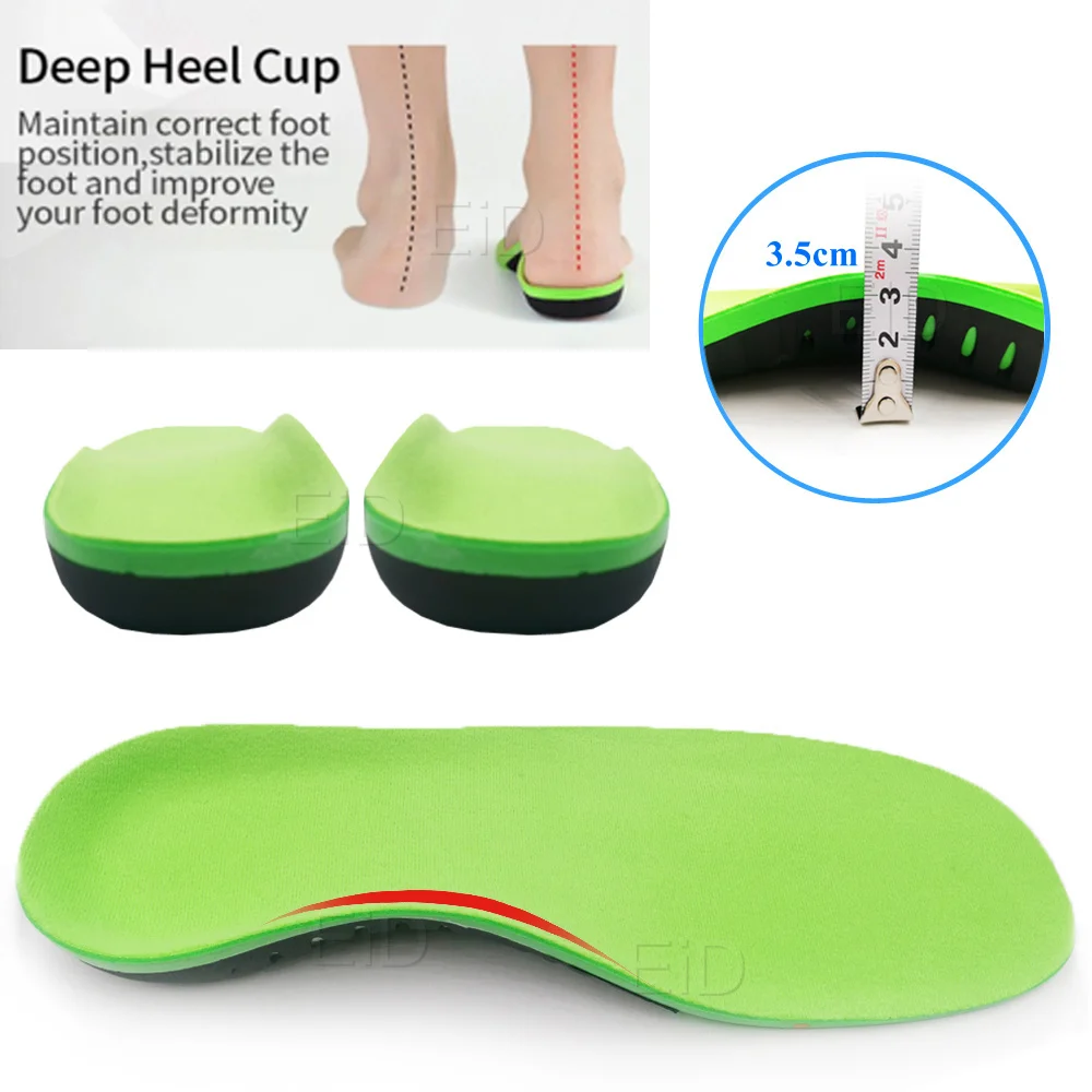 Best EVA Orthopedic Shoes Sole Insoles For feet Arch Foot Pad X/O Type Leg Correction Flat Foot Arch Support Sports Shoes Insert