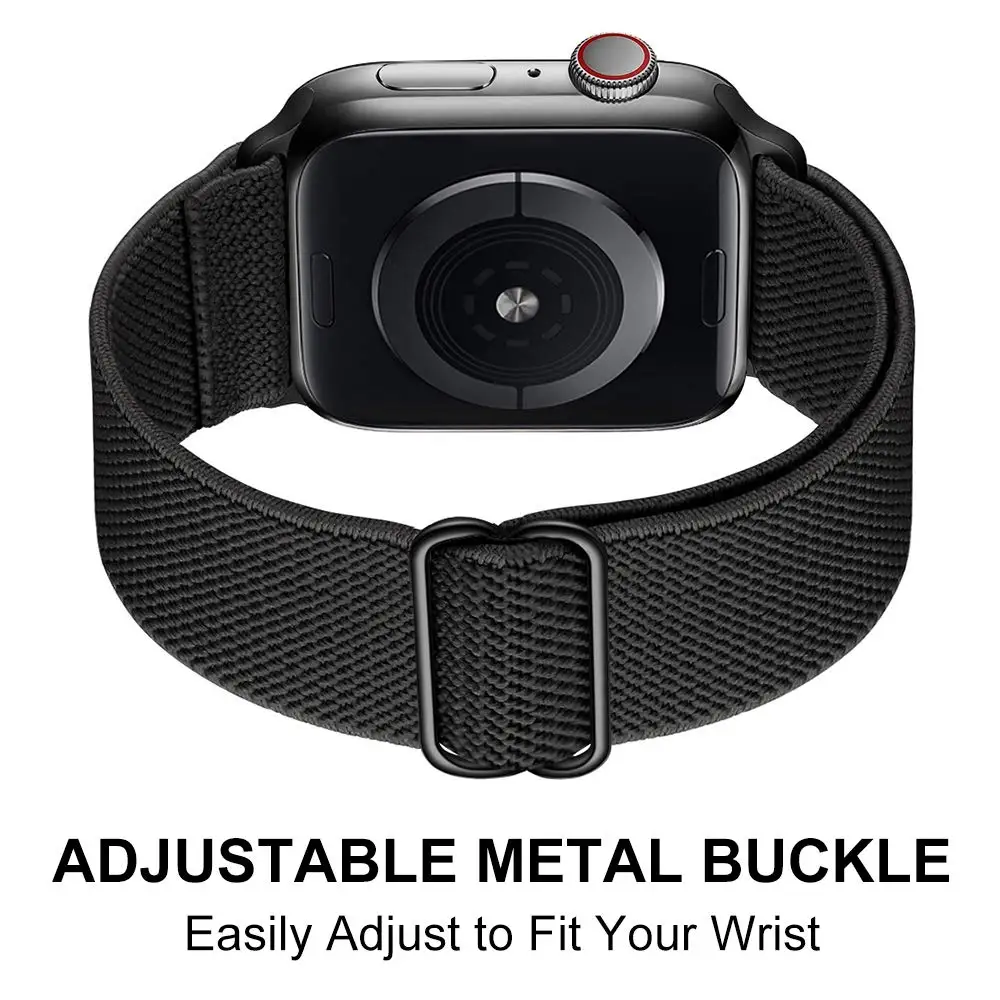 Strap for Apple Watch Ultra 2 Band 49mm 46mm 44mm 40mm 45mm 41mm 42mm Elastic Nylon Loop Correa iWatch Series 11 10 9 8 SE 7 6 5