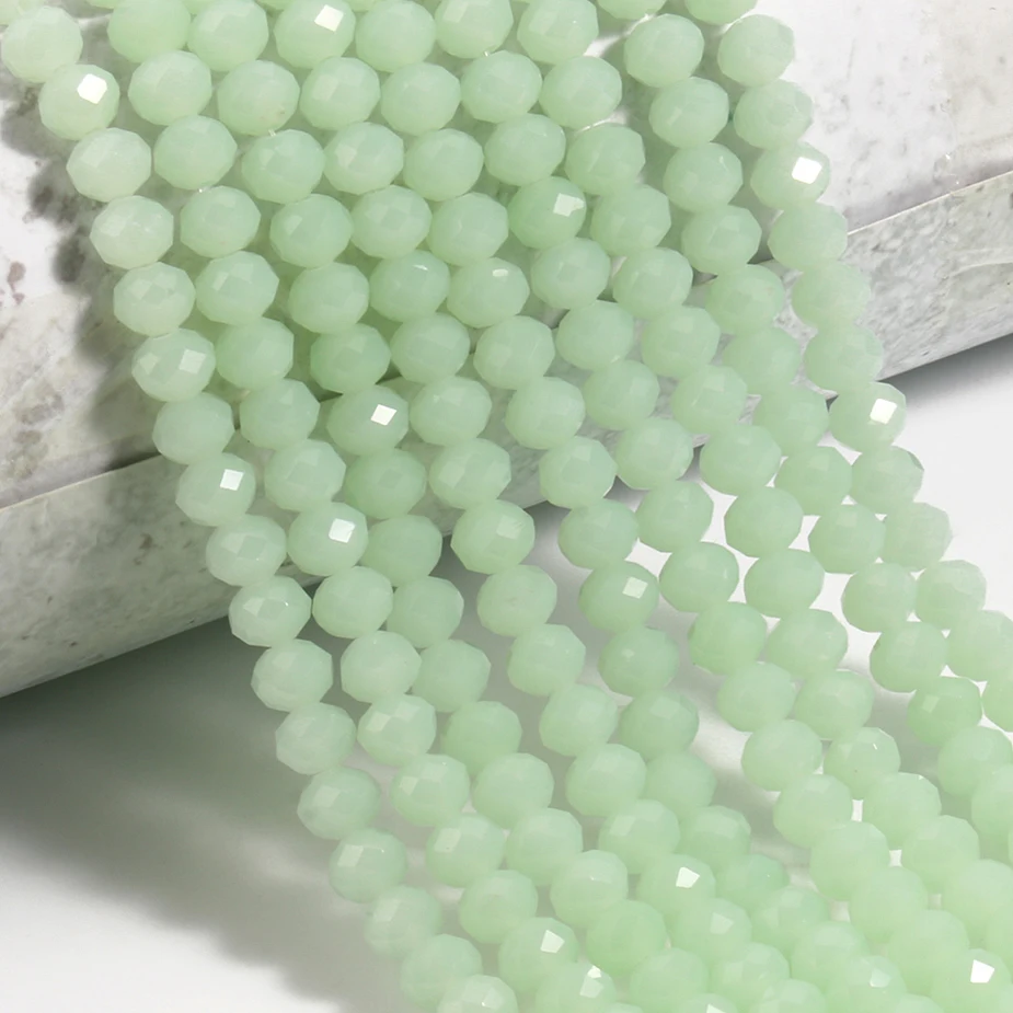 Glass Beads for Bracelets 3/4/6/8mm Faceted Multicolor Austria Crystal Round Loose Beads for Jewelry Making Diy Bracelet Strand