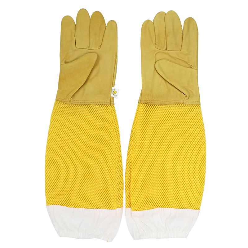 Beekeeper Beekeeping Gloves Protective Sleeves Ventilated Professional Anti Bee for Apiculture Beekeeper Prevent Beehive tools