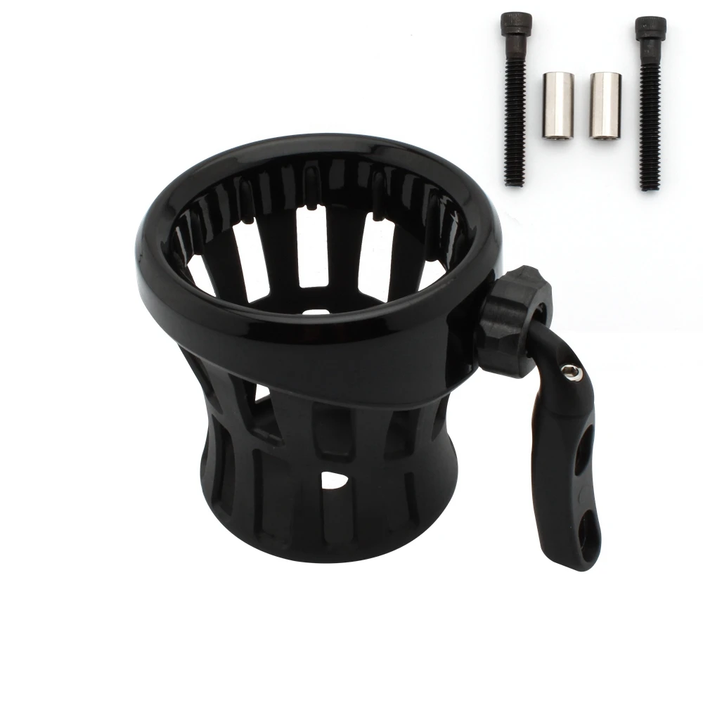 Motorcycle Handlebar Mounted Drink Cup Driver Drink Cup Holder For Harley Road King Electra Glide Sportster Dyna Softail 1996-UP