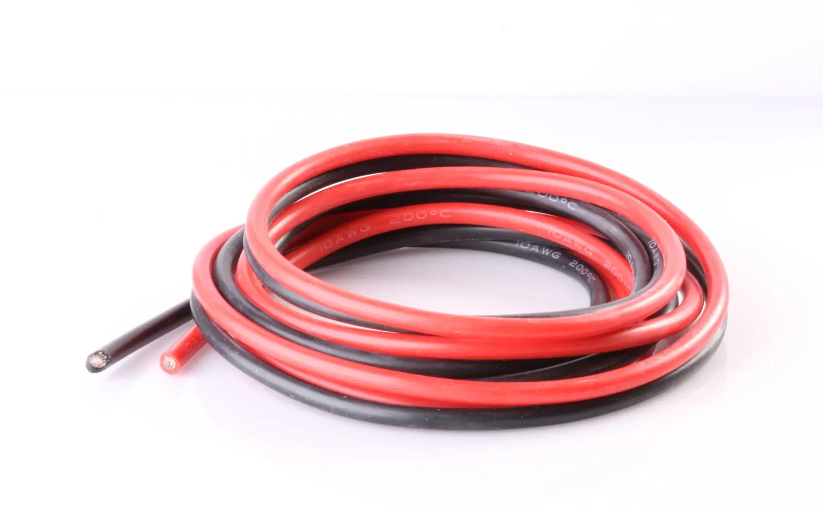 Silicone cable red black wire RC Car Battery wiring Electrical wires RC Airplanes 14awg 12awg 10awg 26 24 22 18 16 14 12 10 awg