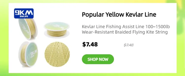 Kevlar Line 0.8mm~3.5mm Wear-Resistant Fishing Line Outdoor Camping Hiking Kite String Braided Fishing Assist Line Refractory