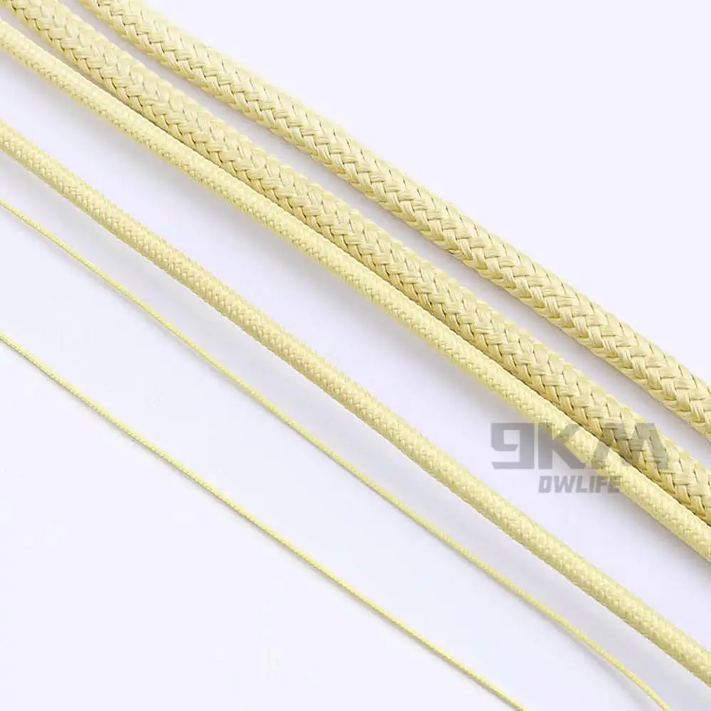 Kevlar Line 0.8mm~3.5mm Wear-Resistant Fishing Line Outdoor Camping Hiking Kite String Braided Fishing Assist Line Refractory