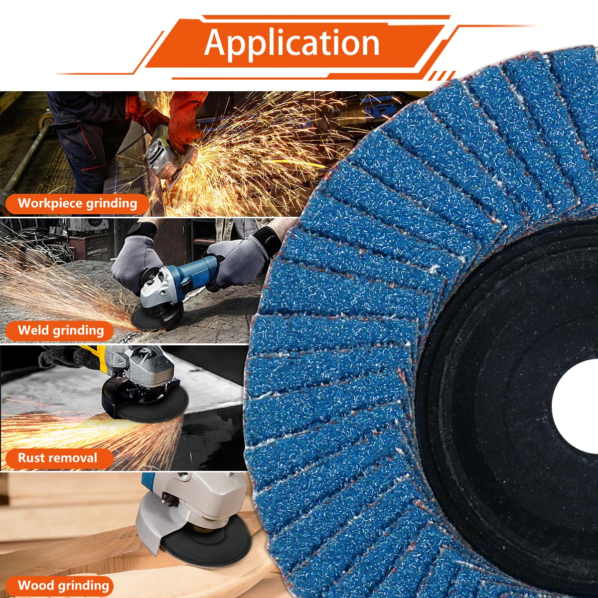 75mm Grinding Wheels 3inch Flap Discs For Angle Grinder Metal 80# High Quality 2-10pcs