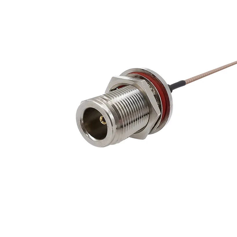 N Female to IPX/UFL RG178 Cable RF Coaxial Connector N Type Nut Bulkhead Jack to IPX Pigtail for PCI Wifi Card Wireless Router