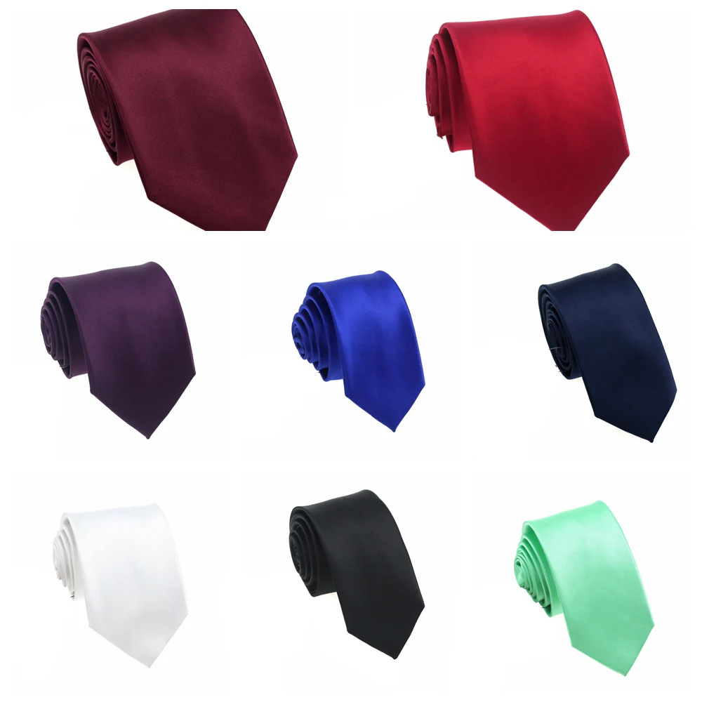Unisex Shirt Waterproof Neck Tie Scarves Accessories Men Wine Red Suit Tie Sale Colorful Marriage Gift Popular Necktie Men