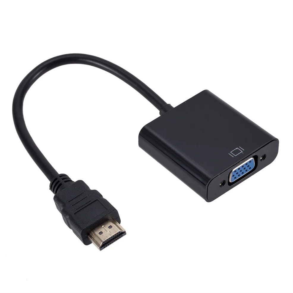 HD 1080P HDMI To VGA Converter HDMI Cable With Audio Power Supply HDMI Male To VGA Female Adapter For PS4 TV Box Xbox TV Laptop