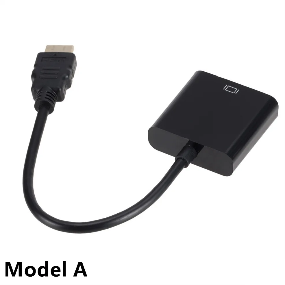 HD 1080P HDMI To VGA Converter HDMI Cable With Audio Power Supply HDMI Male To VGA Female Adapter For PS4 TV Box Xbox TV Laptop
