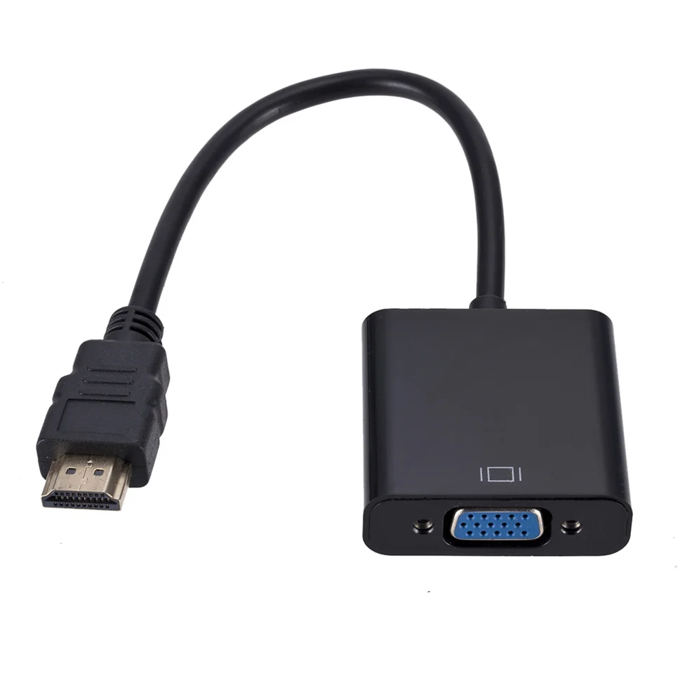 HD 1080P HDMI To VGA Converter HDMI Cable With Audio Power Supply HDMI Male To VGA Female Adapter For PS4 TV Box Xbox TV Laptop