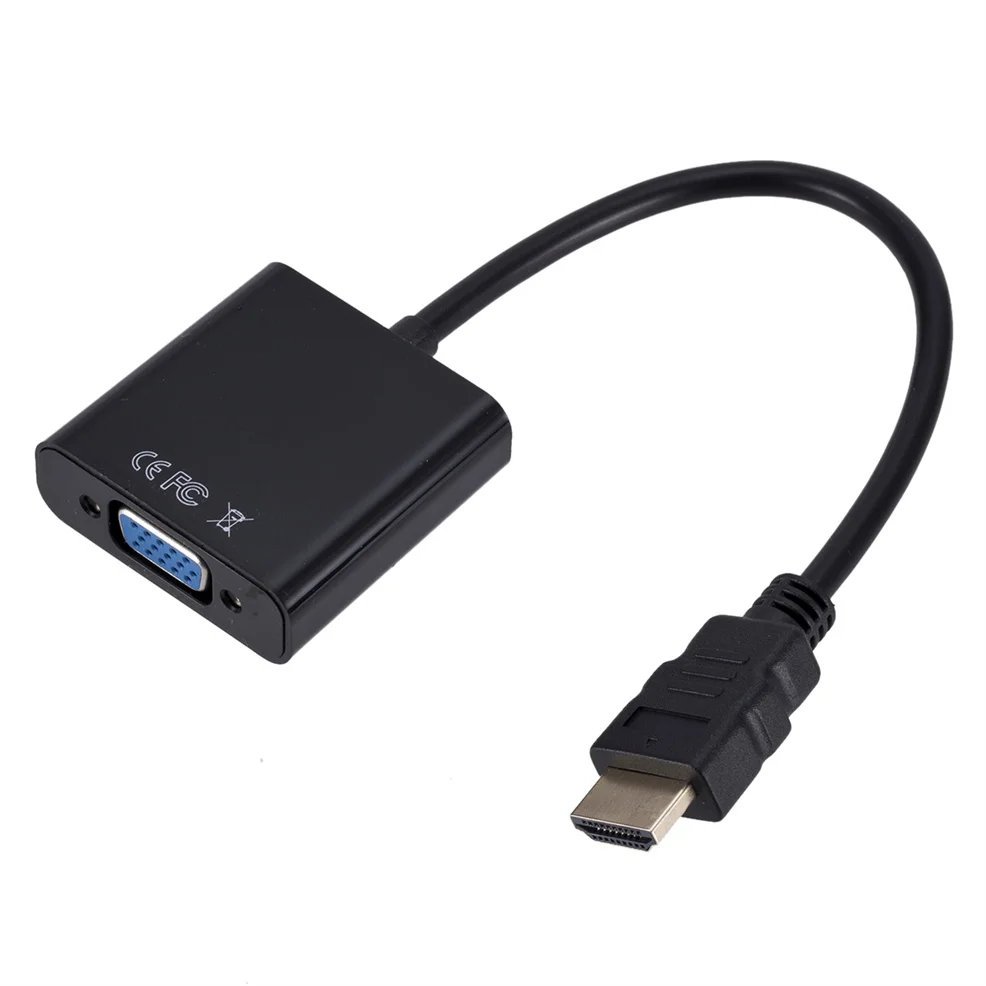 HD 1080P HDMI To VGA Converter HDMI Cable With Audio Power Supply HDMI Male To VGA Female Adapter For PS4 TV Box Xbox TV Laptop