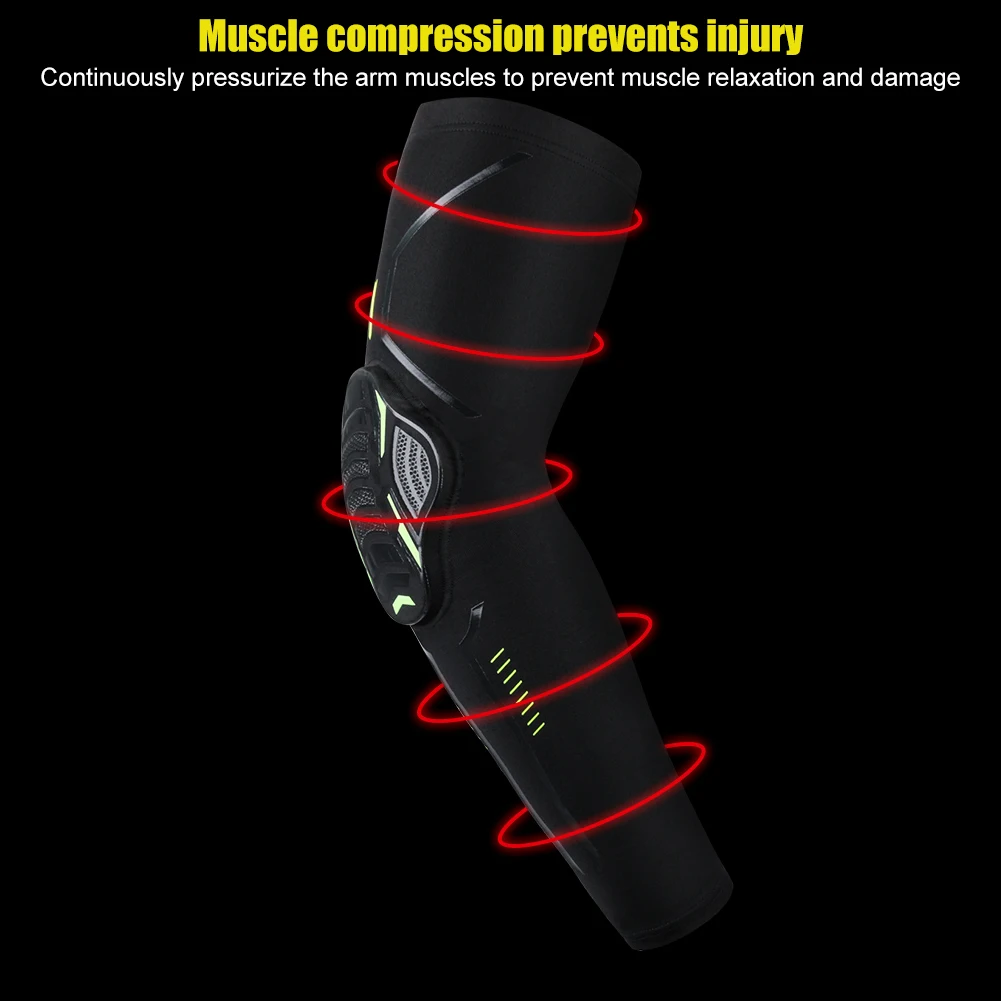 2Pcs/Pair Sport Crashproof Knee Support Pad Elbow Brace Arm Leg Compression Sleeve Outdoor Basketball Football Bicycle Protector