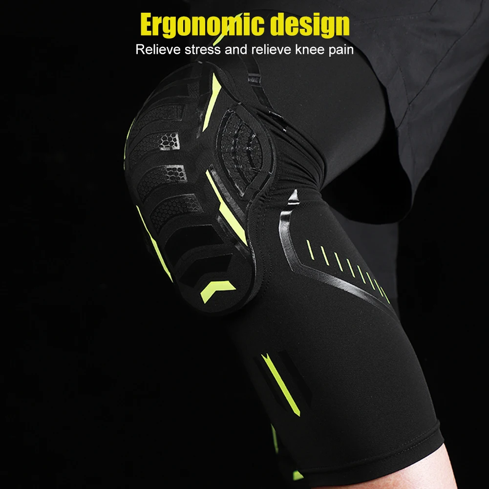2Pcs/Pair Sport Crashproof Knee Support Pad Elbow Brace Arm Leg Compression Sleeve Outdoor Basketball Football Bicycle Protector