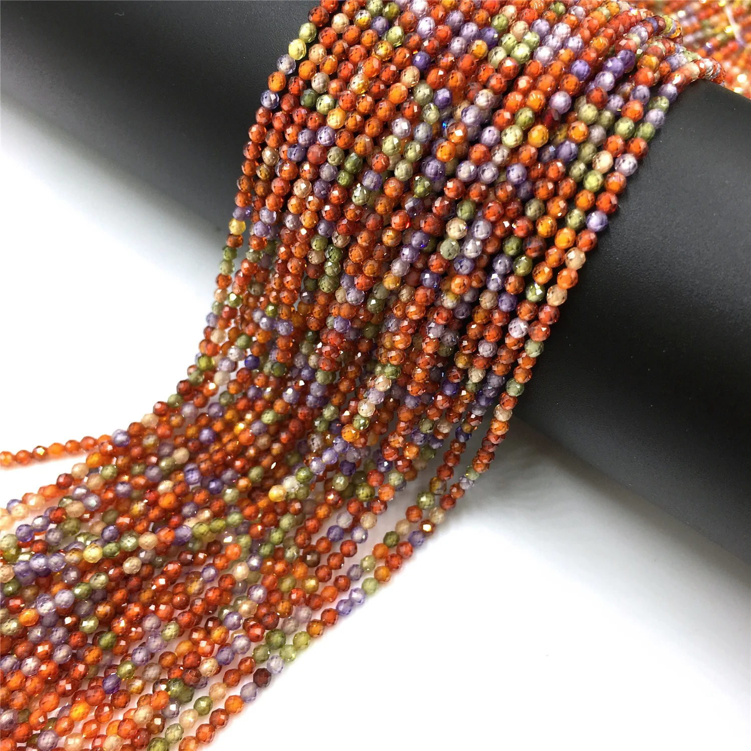 Natural Zircon Beads 2 3 4mm Tiny Stone Loose Spacer Bead For Necklace Bracelets Accessories Jewelry Making 15.5" Strand