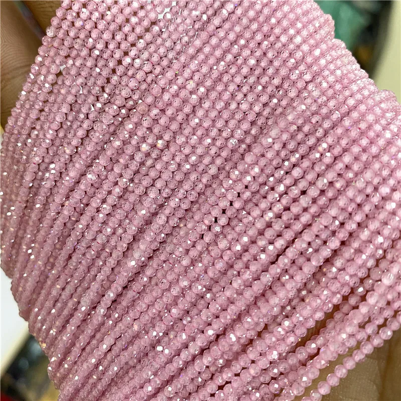 Natural Zircon Beads 2 3 4mm Tiny Stone Loose Spacer Bead For Necklace Bracelets Accessories Jewelry Making 15.5" Strand
