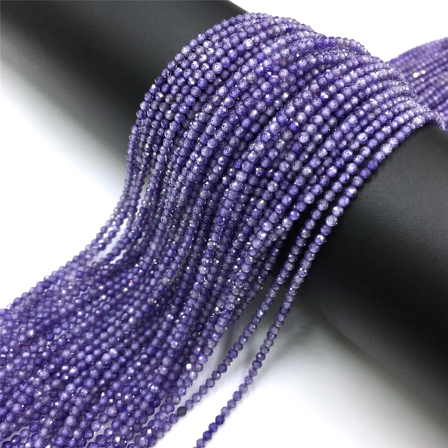 Natural Zircon Beads 2 3 4mm Tiny Stone Loose Spacer Bead For Necklace Bracelets Accessories Jewelry Making 15.5" Strand