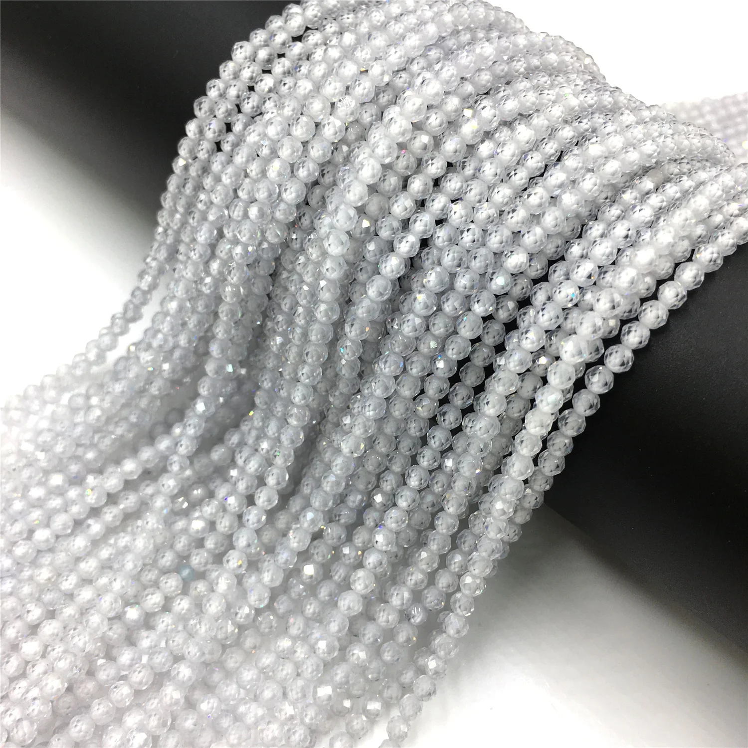 Natural Zircon Beads 2 3 4mm Tiny Stone Loose Spacer Bead For Necklace Bracelets Accessories Jewelry Making 15.5" Strand