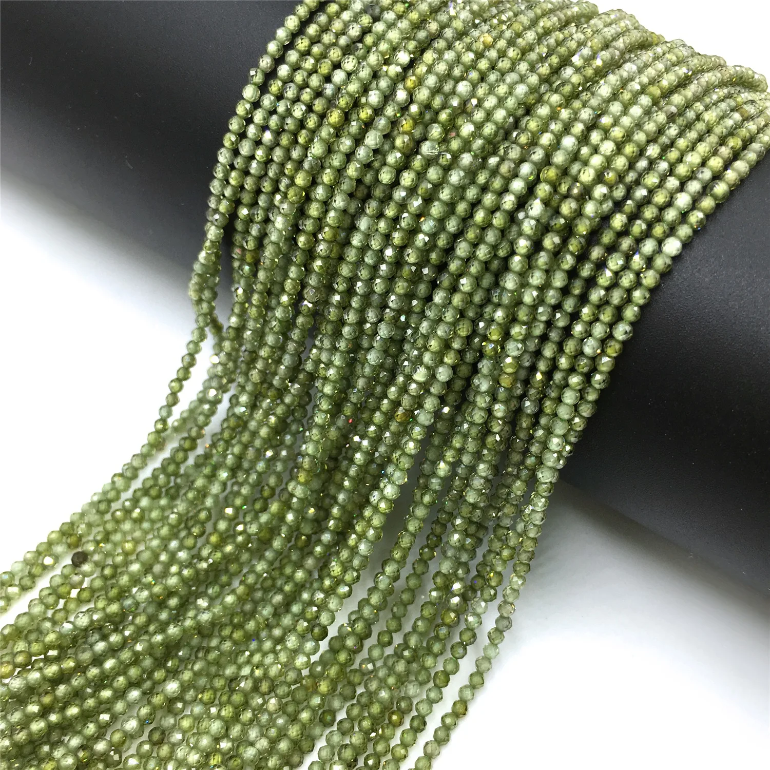 Natural Zircon Beads 2 3 4mm Tiny Stone Loose Spacer Bead For Necklace Bracelets Accessories Jewelry Making 15.5" Strand