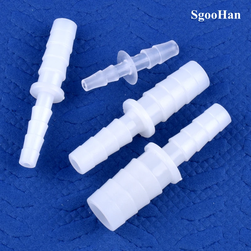 5~200pcs 4~12mm To 2.4~9mm White PE Pagoda Reducing Direct Connectors Aquarium Tank Air Pump Adapter Micro Irrigation Hose Joint