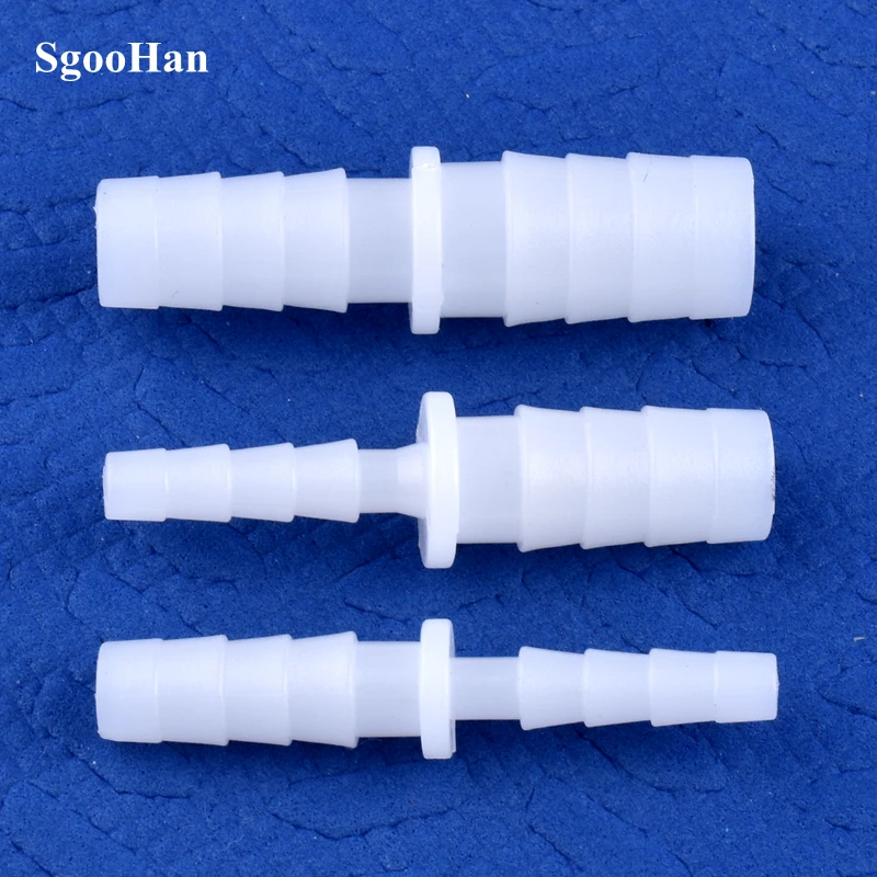 5~200pcs 4~12mm To 2.4~9mm White PE Pagoda Reducing Direct Connectors Aquarium Tank Air Pump Adapter Micro Irrigation Hose Joint