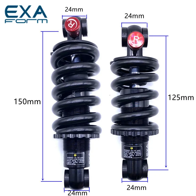 KS 291 R Bike Shock Absorber 125 150 MM Damper Adjustable Rear Shocks Downhill DH CX MTB Electric Scooter Motocycles EXA Form