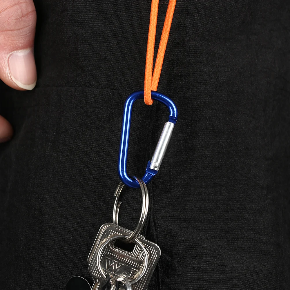 Alloy Carabiner Camping Hiking Hook Safety Aluminum D-Ring Key Chain Clip Keyring Snap Hook Outdoor Travel Kit High Quality