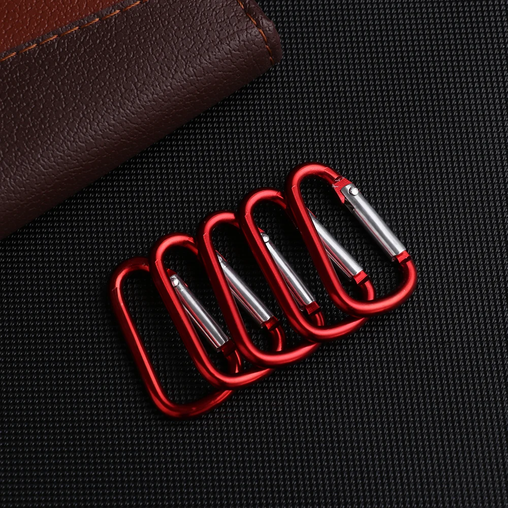 Alloy Carabiner Camping Hiking Hook Safety Aluminum D-Ring Key Chain Clip Keyring Snap Hook Outdoor Travel Kit High Quality