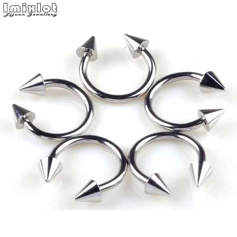 45/90Pcs Mixed Styles Stainless Steel Eyebrow Navel Belly Lip Tongue Nose Piercing Bar Ring Labret Barbell Tunnel Body Jewelry