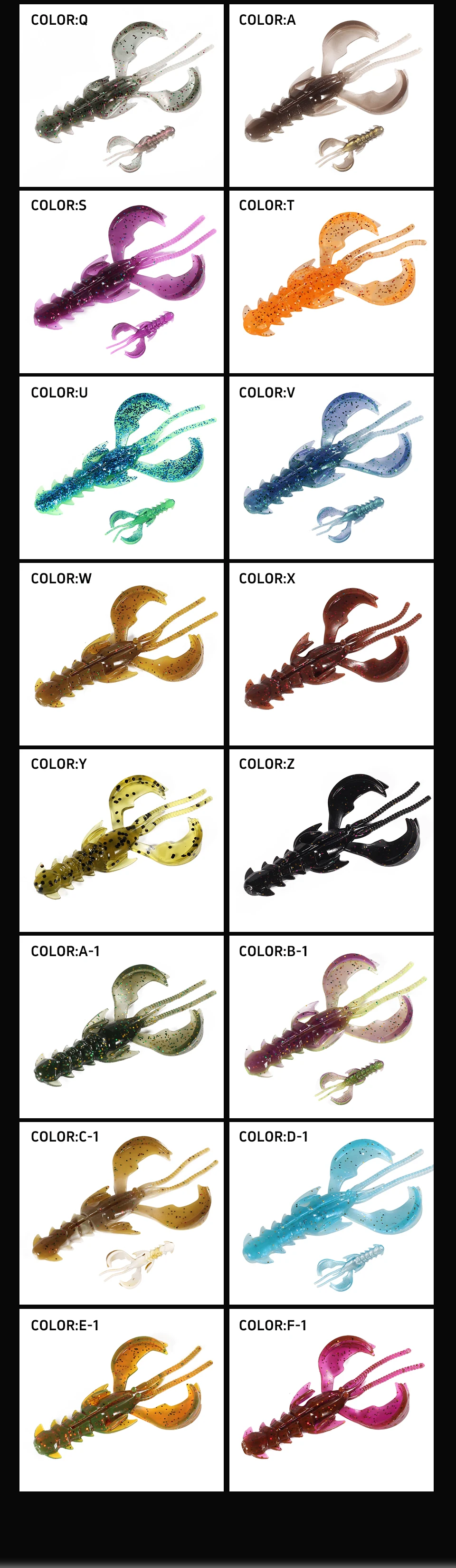 Supercontinent CRAZY 65mm/40mm Lobster Soft Lure Fishing Lures Attractive Shrimp odor salt Wobbler