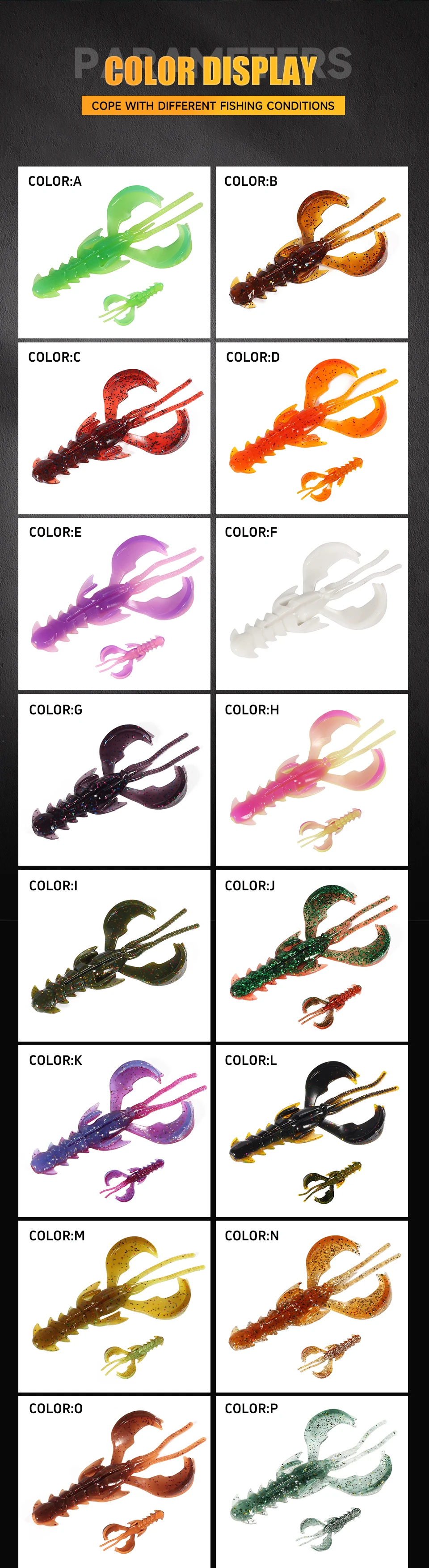 Supercontinent CRAZY 65mm/40mm Lobster Soft Lure Fishing Lures Attractive Shrimp odor salt Wobbler