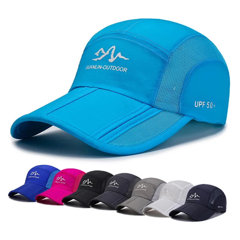 Summer Quick Drying Ultra-Thin Breathable Baseball Cap Men Women Snapback Folding Sport Outdoor Hiking Mountaineering Hat A138