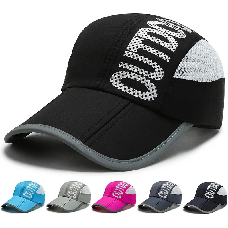 Summer Quick Drying Ultra-Thin Breathable Baseball Cap Men Women Snapback Folding Sport Outdoor Hiking Mountaineering Hat A138